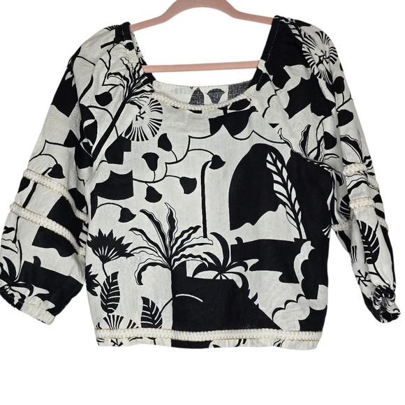 Nicole Miller Linen Blouse - Picture 2 of 4